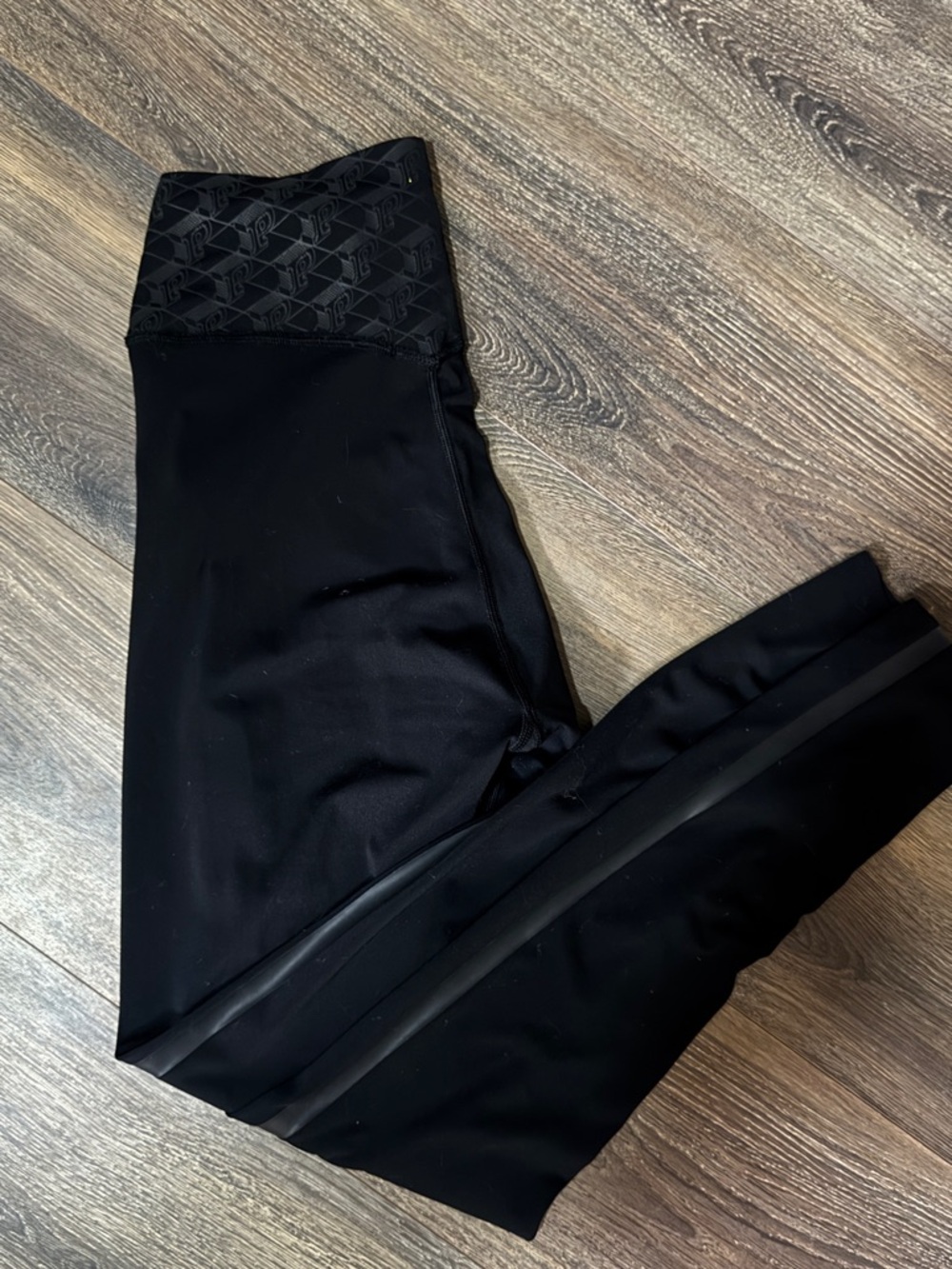 PINK Victoria's Secret Black High-Rise Logo Waistband Leggings